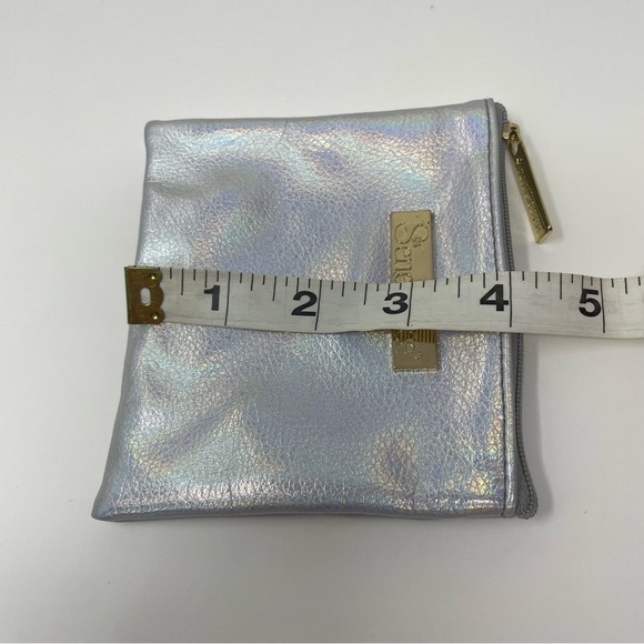 Vintage Y2K Senegence Holographic Silver & Gold Coin Zipper Mini Purse - Picture 11 of 12